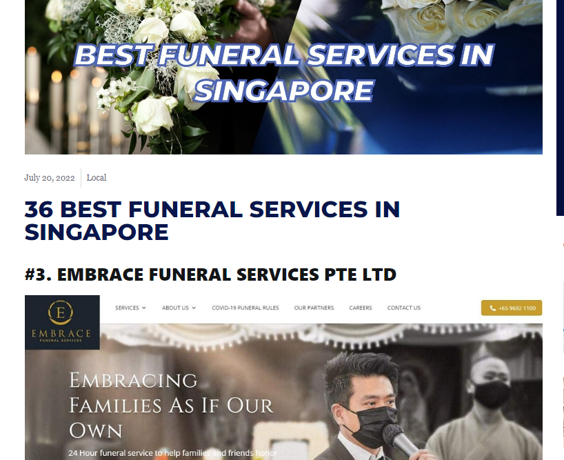 Awards & Media Appearances | Embrace Funeral
